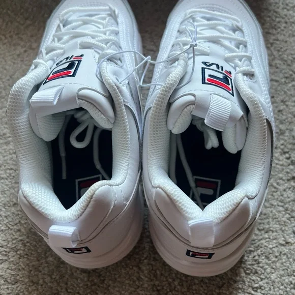 NEW/NIB FILA Disarray Women's White Sneakers Size 8.5 5CM00783-125 Item #1331060 - Picture 4 of 8